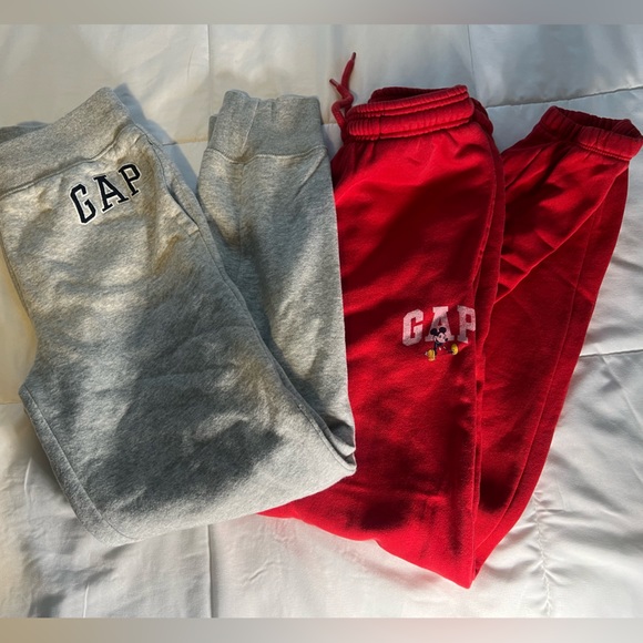 GAP Other - GAP Disney Mickey Mouse and gray big boys fleece lined joggers